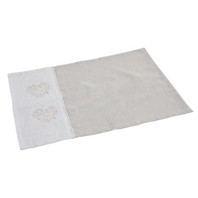 White and beige placemat-TST1840