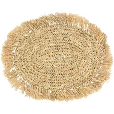 Oval raffia placemat-TST194S