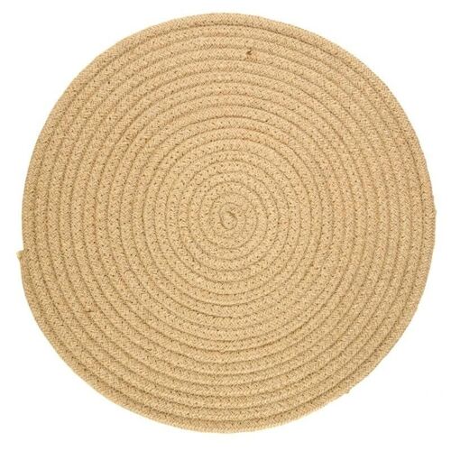 Set de table ronds en jute naturelle-TST196S