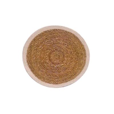 Natural rush round placemats-TST202S