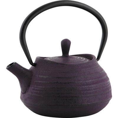 Purple cast iron teapot 0.4 l-TTH1010