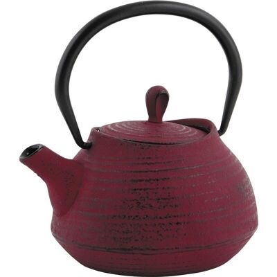 Red cast iron teapot 0.7 l-TTH1020