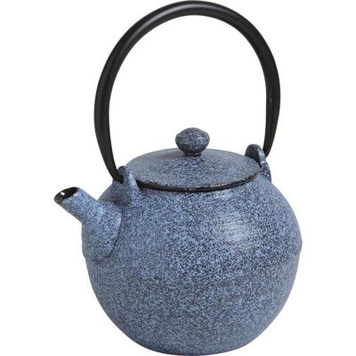 Blue cast iron teapot 0.6 l-TTH1160