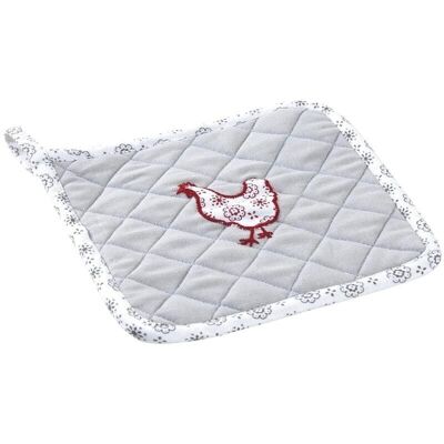 Cotton and linen chicken potholder-TTX1760