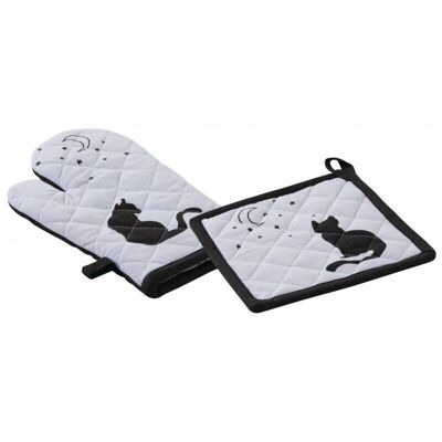 Set glove and potholder cats-TTX178S