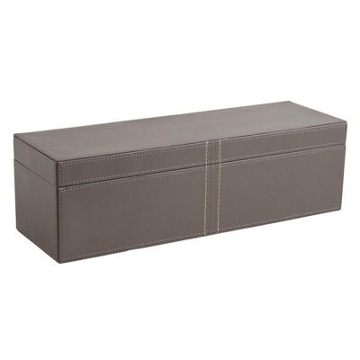 Box for bottle and verrine in taupe polyurethane-VBO1900