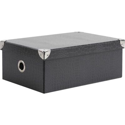 Foldable gray cardboard box-VBT2360