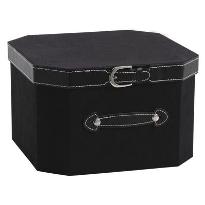 Box aus schwarzem Karton und Polyurethan-VBT2711