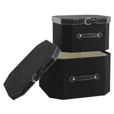 Black cardboard and polyurethane boxes-VBT271S