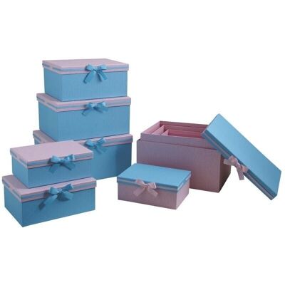 Rosa und blaue Geschenkboxen-VBT284S