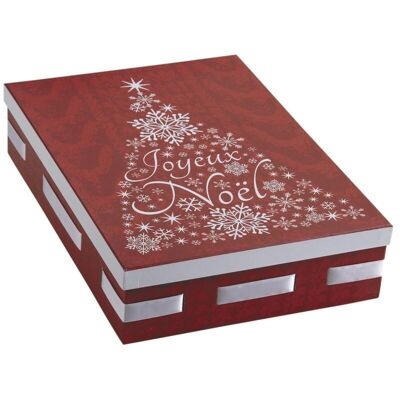 Rectangular cardboard Christmas box-VBT2851
