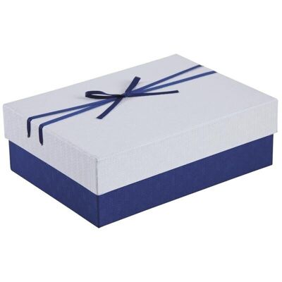Boite cadeau bleue et blanche-VBT2881