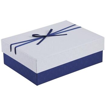 Boite cadeau bleue et blanche-VBT2882