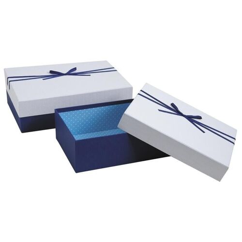 Boites cadeaux bleues et blanches-VBT288S