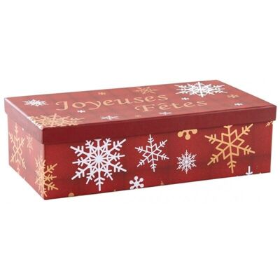 Rote rechteckige Weihnachtsbox-VBT3041