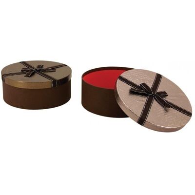 Gloss finish cardboard round box-VBT3091