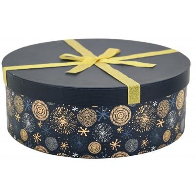 Cardboard round box Festive-VBT3182