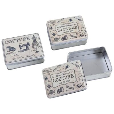 Caja de metal galvanizado Couture-VCF1590