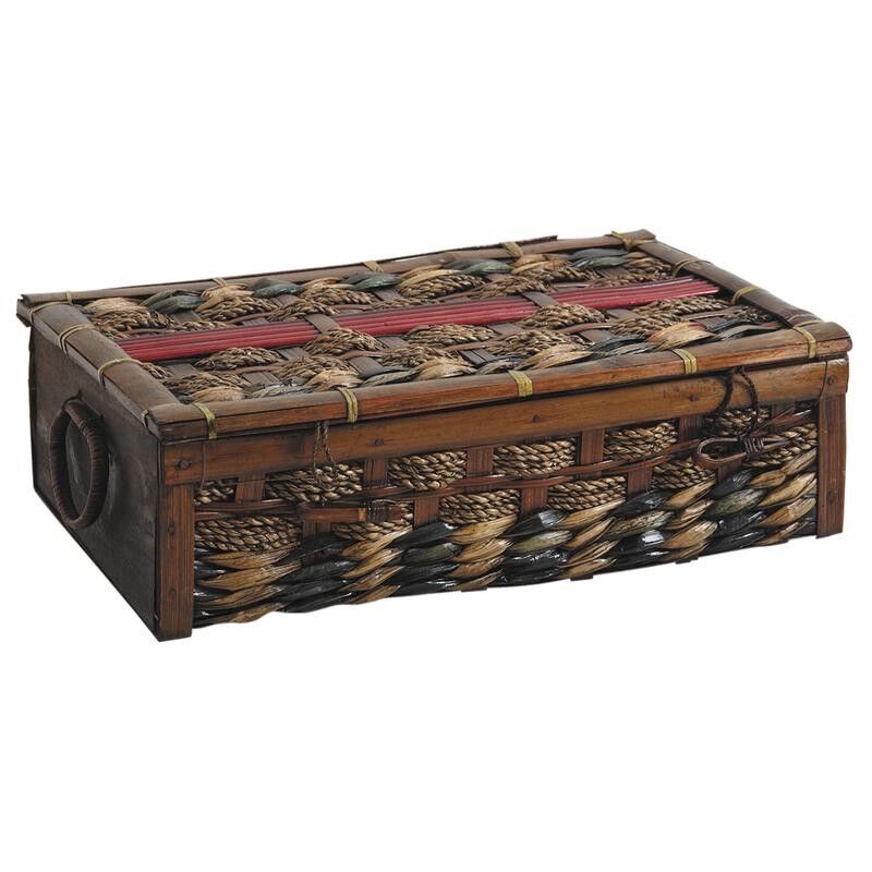 Scatola in bambù e giunco-VCO1190P