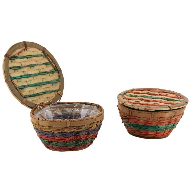 Scatola in bambù e paglia-VCO1530P