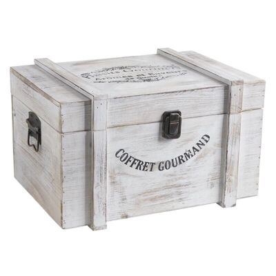 Stained wooden box-VCO2451