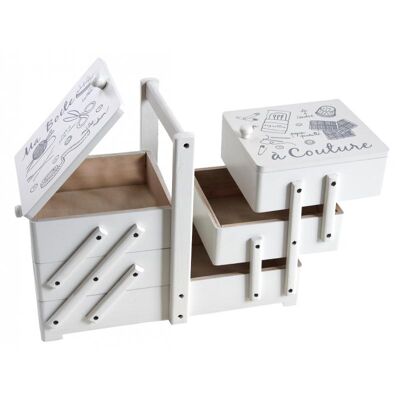 Scatola da cucito in legno laccato-VCT1340