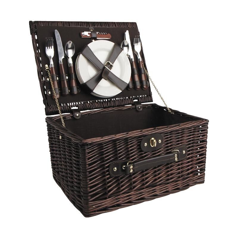 Picnic basket 4 place settings-VPI1260C