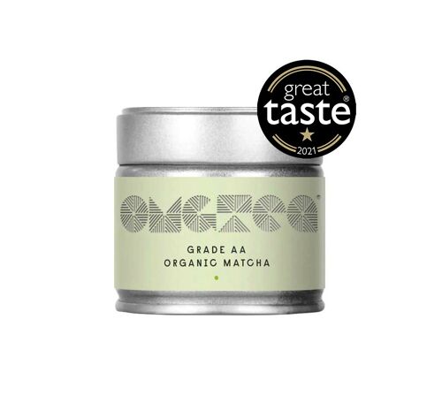 OMGTEA AA Grade Organic Matcha Green Tea - 30g - Great Taste Winner 2021