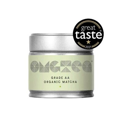 Tè verde Matcha biologico di grado OMGTEA AA - 30g - Vincitore del grande gusto 2021