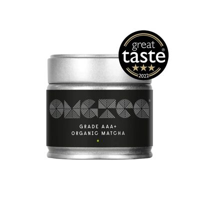 OMGTEA AAA+ Grade Organic Matcha Green Tea - 30g - 3 STAR Great Taste Winner 2022