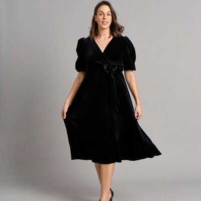 Tanya Velvet Dress - Black