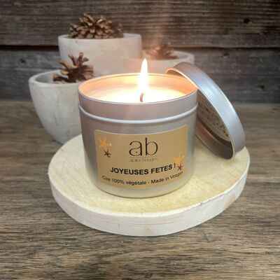 Handmade scented candle Happy Holidays Star 180 gr