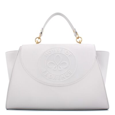 PENELOPE | Medium tote with embossed lily