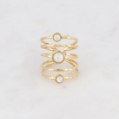 Bague Evelina - Nacre blanche