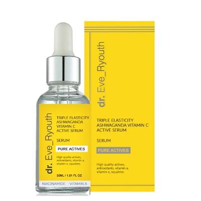 Tripla elasticità Ashwaganda Vitamin C potente siero attivo 30 ml