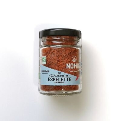 Espelette pepper A.O.P. ORGANIC, large 106ml jar
