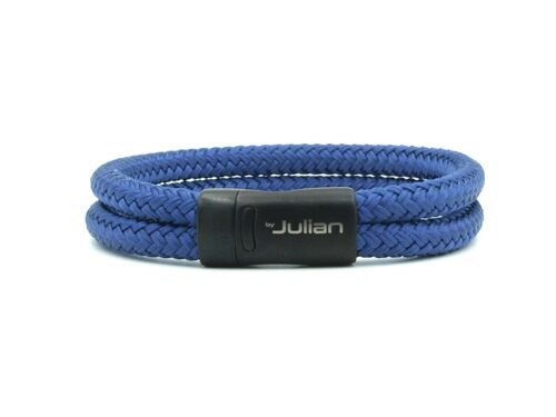 Bracelet Ulang nero ganda blauw, gerecycled