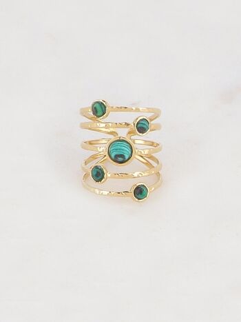 Bague Louisana - Malachite