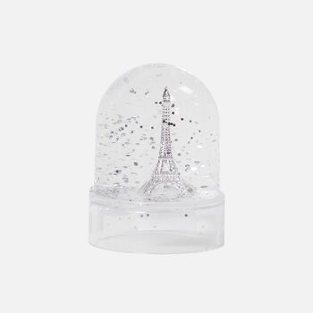 Mini boule à neige tour Eiffel argentée (lot de 12) 1