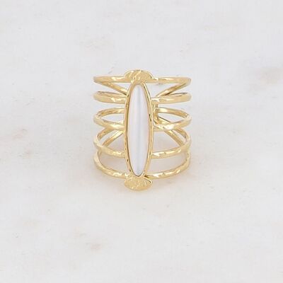 Bague Gabriella - Nacre blanche