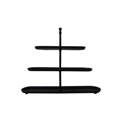 Etagere XXL - Metal - 3 Layers - Bali - Black Antique - 65cm height