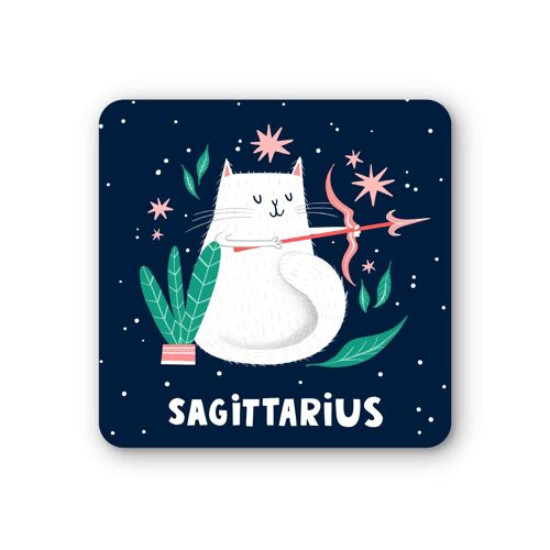 Sagittarius Zodiac Coaster pack of 6