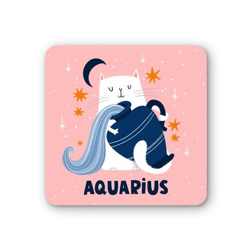 Aquarius Zodiac Coaster pack of 6