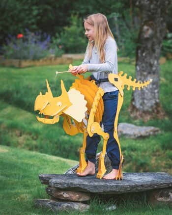 Jouet pour enfants, dinosaure de construction portable Triceratops Dinosuit 2