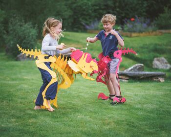 Jouet pour enfants, dinosaure de construction portable Triceratops Dinosuit 3
