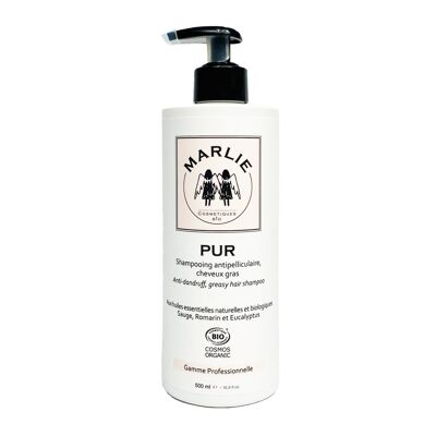 PUR, Antischuppenshampoo, fettiges Haar - 500ml