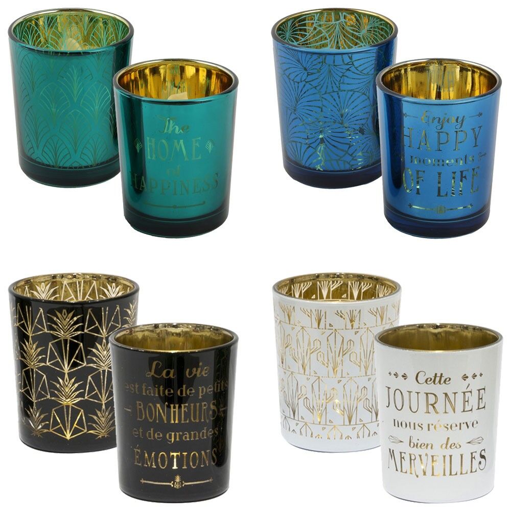 Buy wholesale Set of two pieces candle light holders with LED candles