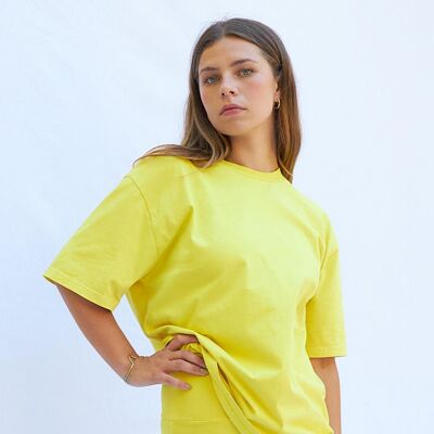 Le T-shirt oversize - Réséda (jaune)