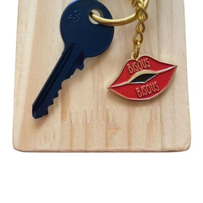 Kisses kisses keychain