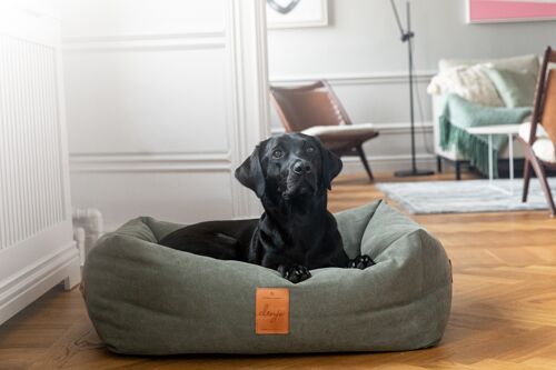 Dog Bed Classic Nest Leather Details